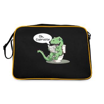 L’humour des dinosaures de la paléontologie - Sac Retro - noir/or - Dos