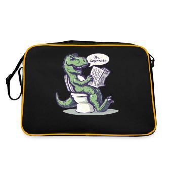 L’humour des dinosaures de la paléontologie - Sac Retro - noir/or - Dos