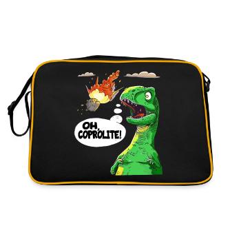 L’humour des dinosaures de la paléontologie - Sac Retro - noir/or - Dos