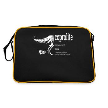 L’humour des dinosaures de la paléontologie - Sac Retro - noir/or - Dos