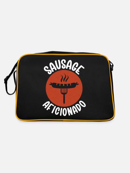 Sausage Lover - Retro Bag - black/gold - Back