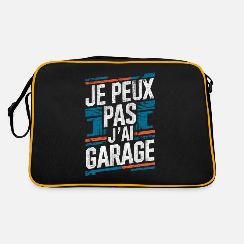 Ich kann nicht Garage Humor Handwerker Retro Tasche