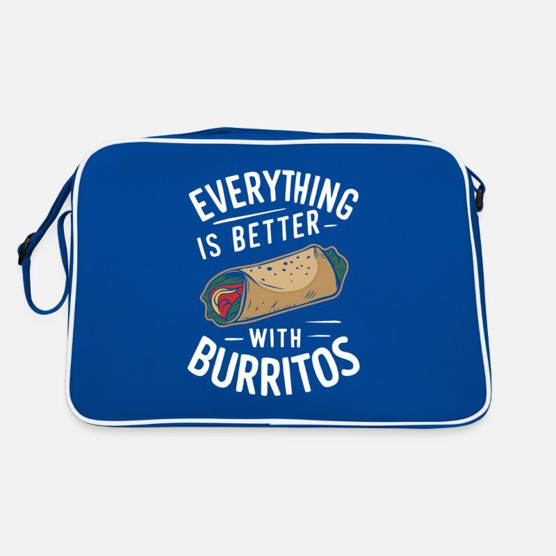 Everything is better with burritos Retro Bag