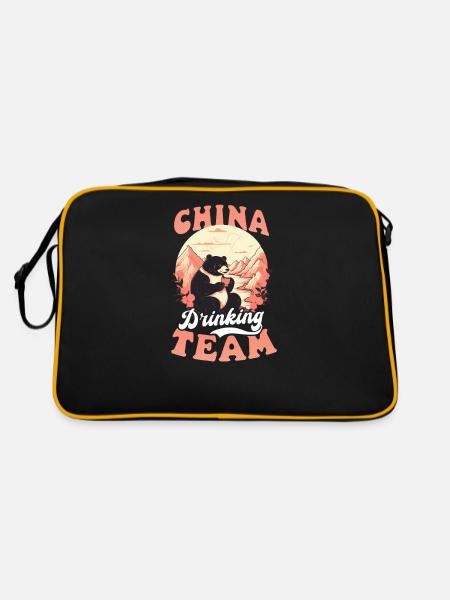 Chinese China Drinking Team - Retro Bag - black/gold - Back