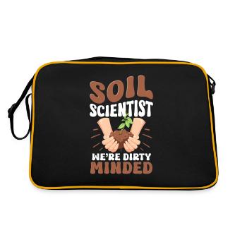 Cher scientifique agricole en science du sol, - Sac Retro - noir/or - Dos