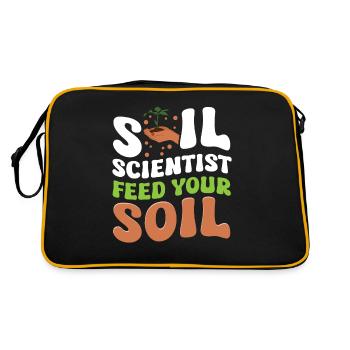 Cher scientifique agricole en science du sol, - Sac Retro - noir/or - Dos