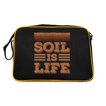Cher scientifique agricole en science du sol, - Sac Retro - noir/or - Dos