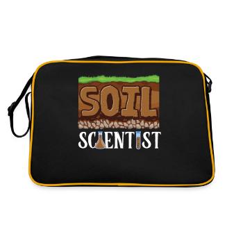 Cher scientifique agricole en science du sol, - Sac Retro - noir/or - Dos