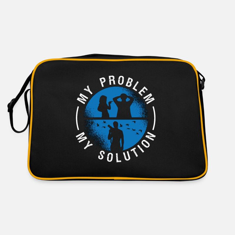 Birdwatcher My Problem My Solution Pictogram Dad Retro Tasche