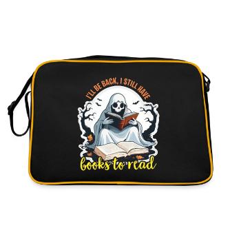Book Editor I'll Be Back I Still Journalist Editor - Retro Bag - black/gold - Back