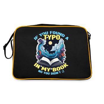 Book Editor If You Found A Typo In My Literature - Retro Bag - black/gold - Back