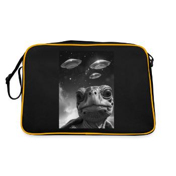 OVNI Selfie Tortue - Sac Retro - noir/or - Dos