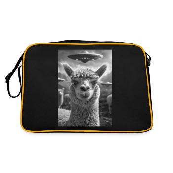 Ovni Selfie Alpaga - Sac Retro - noir/or - Dos