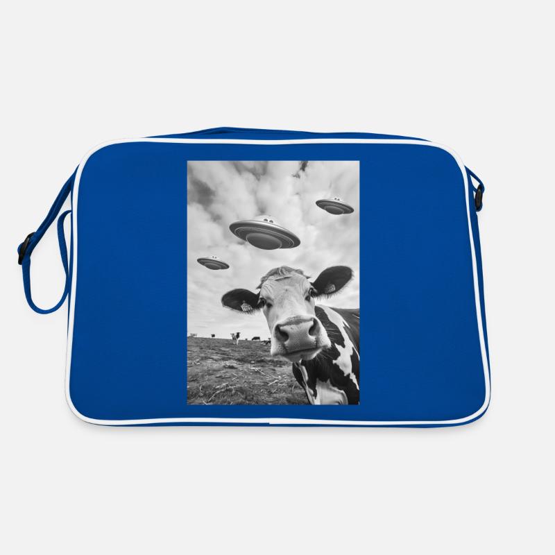 UFO Selfie Cow Retro Bag