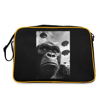 Gorille selfie OVNI - Sac Retro - noir/or - Dos