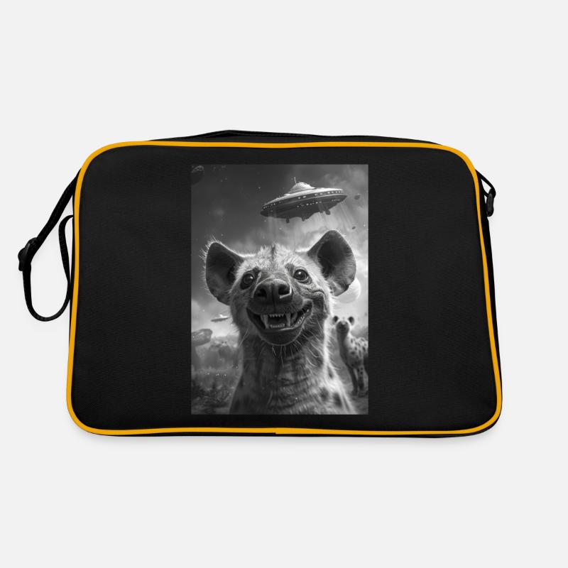 Ufo Selfie Hyäne Retro Tasche