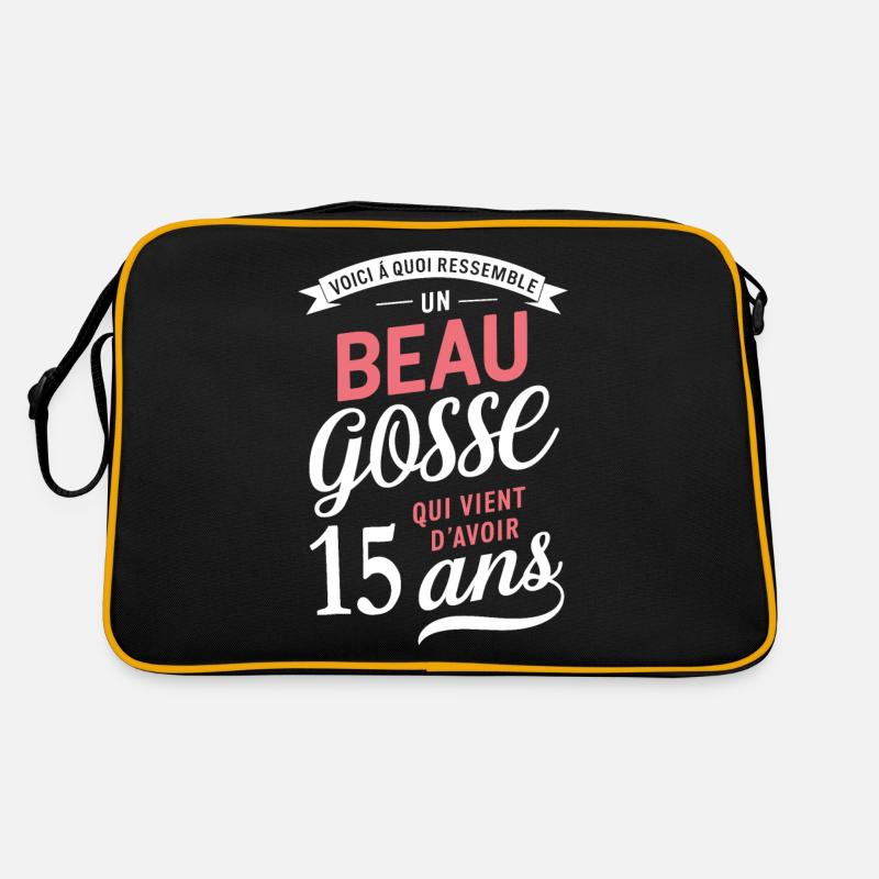 A Handsome 15 Year Old Funny Birthday Gift Retro Bag