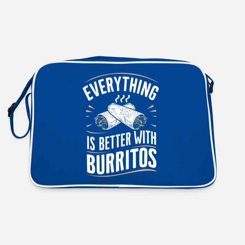 Alles Ist Besser Mit Burritos Retro Tasche