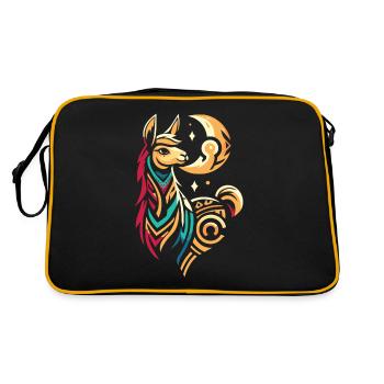 Lama Lama Phases de Lune - Sac Retro - noir/or - Dos