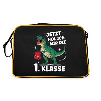 Scolarisation rentrée scolaire garçons écoliers 2024 - Sac Retro - noir/or - Dos