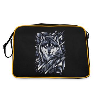Oeuvre de loup Formes géométriques - Sac Retro - noir/or - Dos