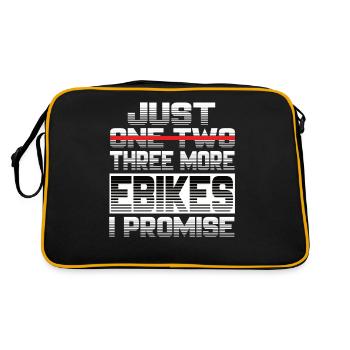 Juste un vélo électrique de plus, je promets un vélo électrique - Sac Retro - noir/or - Dos