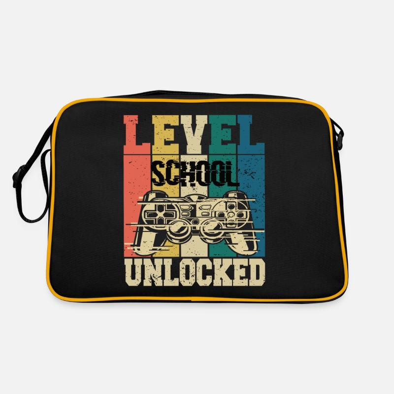 Level School Unlocked Schule Gaming Vorschule Retro Tasche