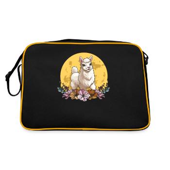 Lama Lama Lune Florale Sauvage - Sac Retro - noir/or - Dos