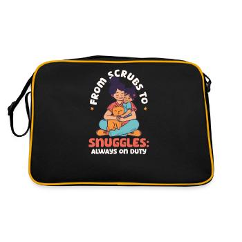 Vétérinaire maman : Blouses aux câlins : toujours en service - Sac Retro - noir/or - Dos