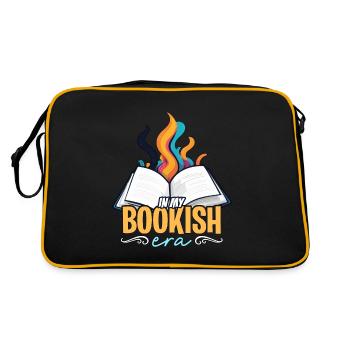 Literature Teacher In My Bookish Era Instructor - Retro Tasche - Schwarz/Gold - Hinten