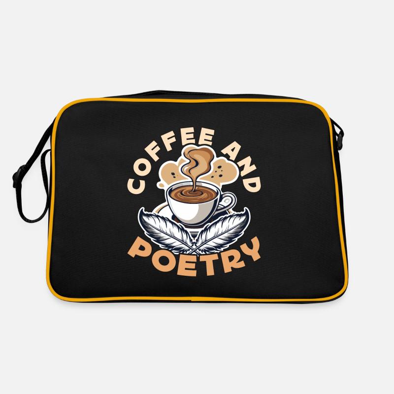 Professeur de café et de littérature poétique Sac Retro
