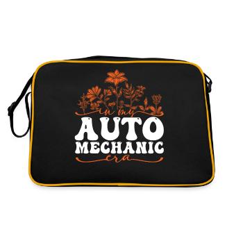 In My Auto Mechanic Era Floral Motif - Retro Bag - black/gold - Back