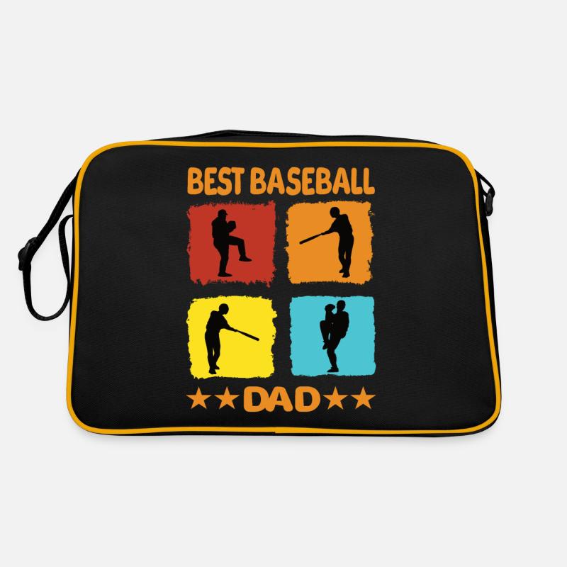 Meilleur père de baseball Sac Retro