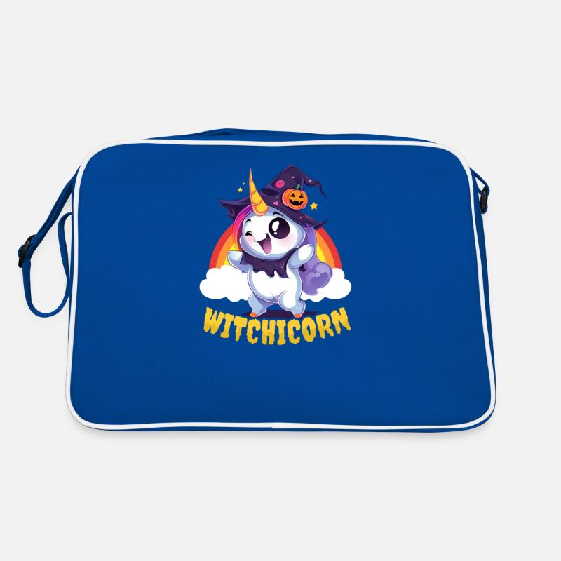 Halloween Einhorn Hexenbock Retro Tasche