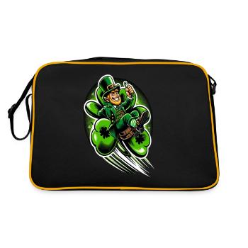 Leprechaun volant (Leprechaun irlandais) - Sac Retro - noir/or - Dos