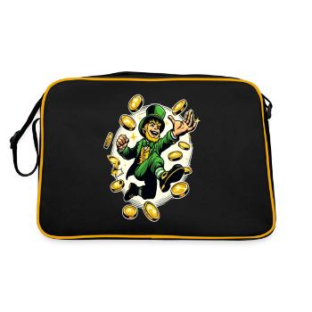 Lucky Leprechaun (Leprechaun irlandais) - Sac Retro - noir/or - Dos