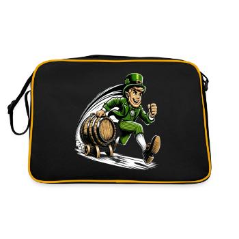 Running Leprechaun (Leprechaun irlandais) - Sac Retro - noir/or - Dos