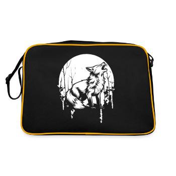 Hurlement de la lune du renard - Sac Retro - noir/or - Dos