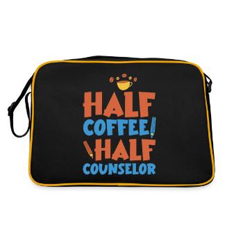 Half Coffee Half Counselor 4 - Retro Bag - black/gold - Back
