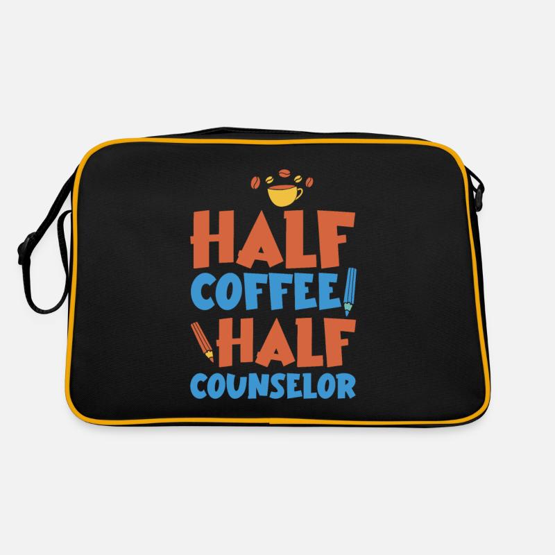 Half Coffee Half Counselor 4 Retro Tasche