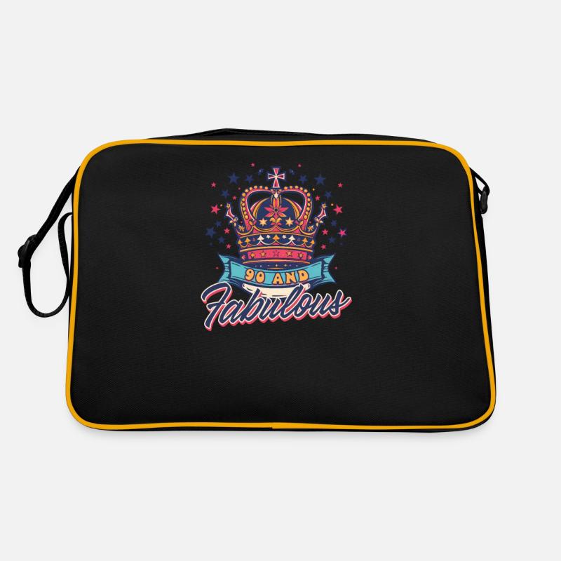 90 Years Old 90 and Fabulous Retro Bag
