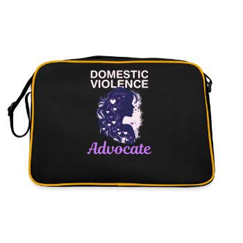 Domestic Violence Domestic Violence Advocate - Retro Bag - black/gold - Back
