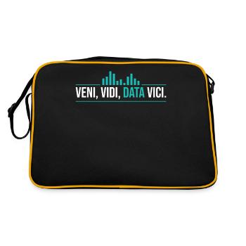 Veni, Vidi, Data Vici Statistician - Retro Bag - black/gold - Back