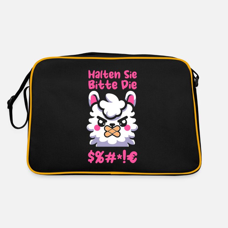 Lama Llama, please shut up Retro Bag