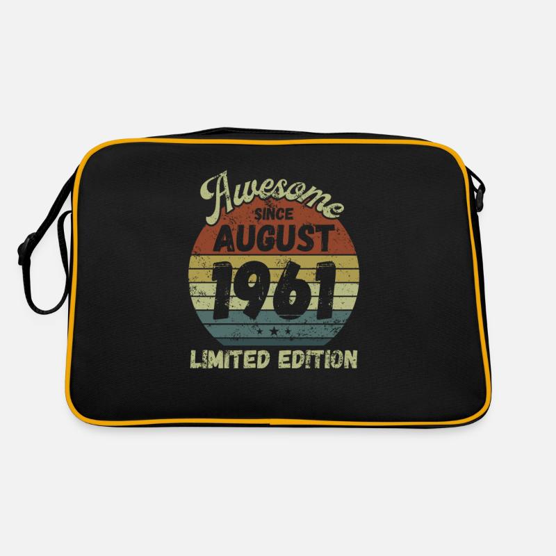 Awesome since August 1961 - Geburtstag Retro Tasche
