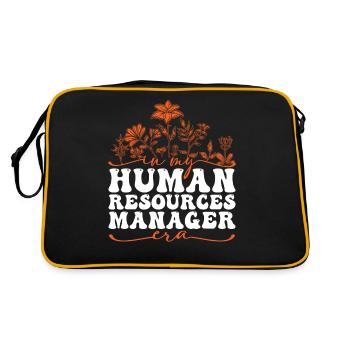 In My Human Resources Manager Era - Retro Tasche - Schwarz/Gold - Hinten
