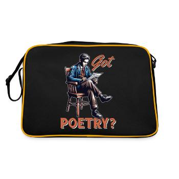 Amateur de poésie Got Poetry Literature Teacher Bookish - Sac Retro - noir/or - Dos