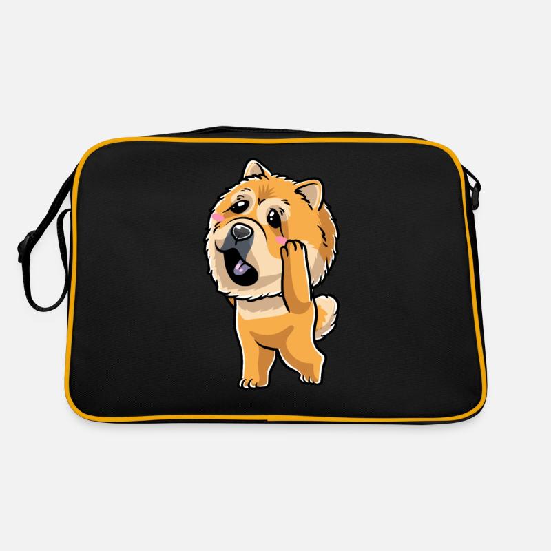 Chow-chow-hund-emoticon Retro Tasche