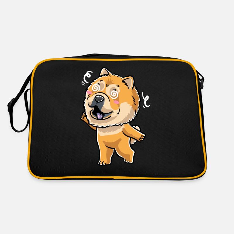 Chow-chow-hund-emoticon Retro Tasche