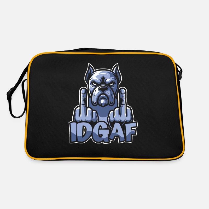 Cane Corso Es Ist Mir Scheißegal Idgaf Retro Tasche